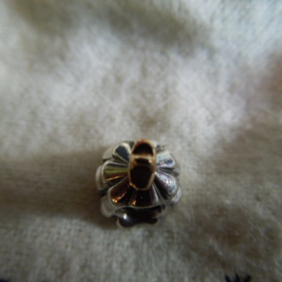 Pandora Christmas Tree Charm w/14k gold Star - Picture 2 of 3